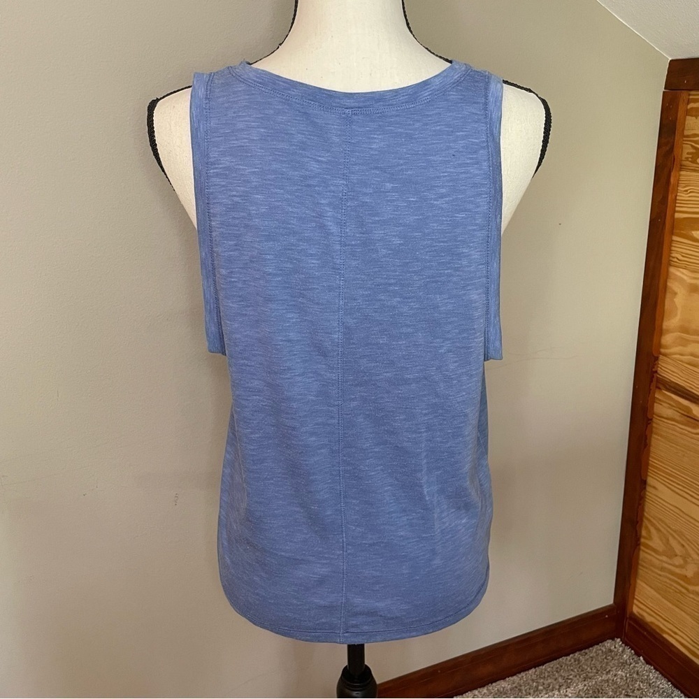 Balance Collection Blue Sleeveless Activewear Workout Tank Top - Picture 3 of 9